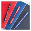 SANFORD Profile Gel Pen, Retractable, Medium 0.7 mm, Red Ink, Translucent Red Barrel, Dozen