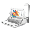 FELLOWES MFG. CO. Lyra 3-in-1 Binding Center, 300 Sheets, 16.63 x 15.62 x 6.03, White/Gray