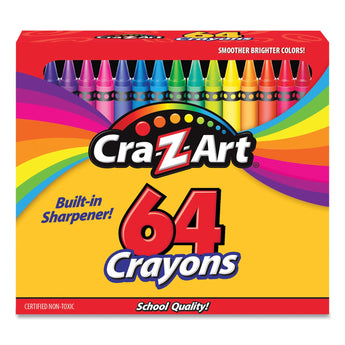 Cra-Z-Art® Crayons, 64 Assorted Colors, 64/Pack
