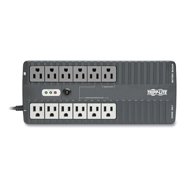 TRIPPLITE ECO Series Energy-Saving Standby UPS with USB, 12 Outlets, 750 VA, 420 J