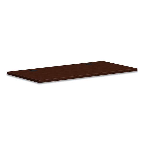 HON COMPANY Mod Worksurface, Rectangular, 48w x 24d, Traditional Mahogany