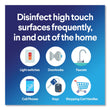 Disinfecting Wipes, 1-Ply, 7 x 8, Fresh Scent/Citrus Blend, 35/Canister, 3/Pack, 5 Packs/Carton