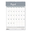 House of Doolittle™ Academic Year Bar Harbor Recycled Wirebound Monthly Wall Calendar, 12 x 17, White/Blue Sheets, 12-Month (Aug-July): 2023-2024