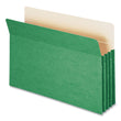 Smead™ Colored File Pockets, 3.5" Expansion, Legal Size, Green