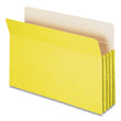 Smead™ Colored File Pockets, 3.5" Expansion, Legal Size, Yellow