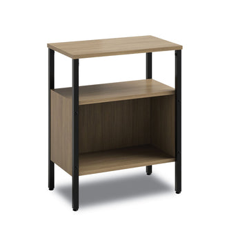 SAFCO PRODUCTS Simple Storage, Two-Shelf, 23.5w x 14d x 29.6h, Walnut