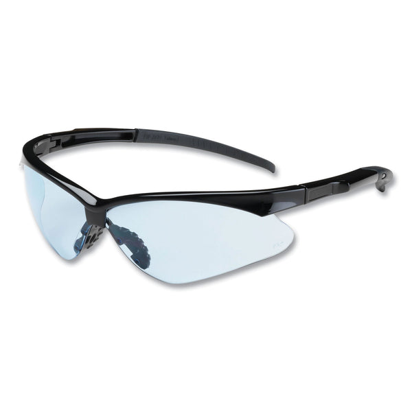 Adversary Optical Safety Glasses, Scratch-Resistant, Light Blue Lens, Black Frame Flipcost Flipcost