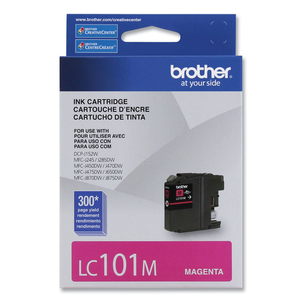 BROTHER INTL. CORP. LC101M Innobella Ink, 300 Page-Yield, Magenta
