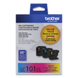 BROTHER INTL. CORP. LC1013PKS Innobella Ink, 300 Page-Yield, Cyan/Magenta/Yellow