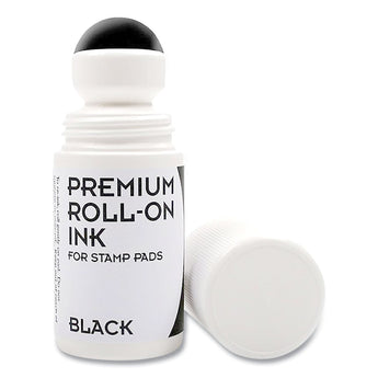 COSCO Premium Roll-On Ink, 2 oz, Black