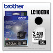 BROTHER INTL. CORP. LC10EBK INKvestment Super High-Yield Ink, 2,400 Page-Yield, Black