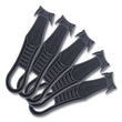 CONSOLIDATED STAMP Safety Cutter Box Cutter Knife with Double Shielded Blade, 4" Plastic Handle, Black, 5/Pack