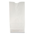 GEN Grocery Paper Bags, 35 lb Capacity, #6, 6" x 3.63" x 11.06", White, 500 Bags