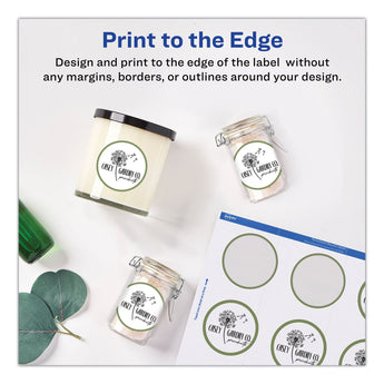 AVERY PRODUCTS CORPORATION Round Print-to-the Edge Labels with SureFeed and EasyPeel, 2