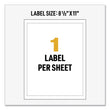 UltraDuty GHS Chemical Waterproof and UV Resistant Labels, 8.5 x 11, White, 500/Pack Flipcost Flipcost
