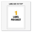 UltraDuty GHS Chemical Waterproof and UV Resistant Labels, 8.5 x 11, White, 50/Box Flipcost Flipcost