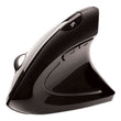 ADESSO INC iMouse E10 Wireless Vertical Ergonomic USB Mouse, 2.4 GHz Frequency/33 ft Wireless Range, Right Hand Use, Black