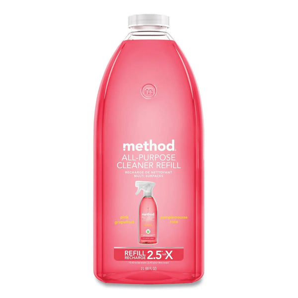 METHOD PRODUCTS INC. All Surface Cleaner, Grapefruit Scent, 68 oz Plastic Bottle, 6/Carton