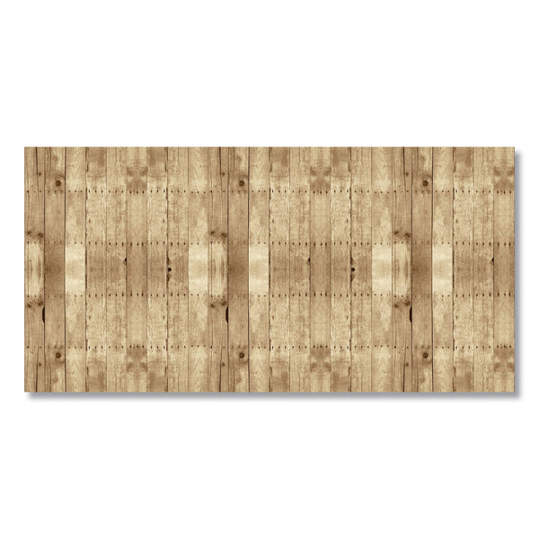 PACON CORPORATION Bordette Designs, 48" x 50 ft Roll, Weathered Wood, Brown/White