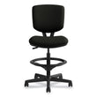 HON COMPANY Volt Series Leather Adjustable Task Stool, Supports Up to 275 lb, 22.88" to 32.38" Seat Height, Black
