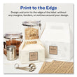 Avery® Square Print-to-the-Edge Labels, Inkjet/Laser Printers, 2 x 2, Kraft Brown, 12/Sheet, 25 Sheets/Pack Flipcost Flipcost