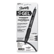 Sharpie® S-Gel™ S-Gel Fashion Barrel Gel Pen, Retractable, Medium 0.7 mm, Black Ink, Pearl White Barrel, 4/Pack