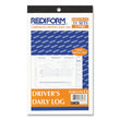 REDIFORM OFFICE PRODUCTS Driver's Daily Log Book, Two-Part Carbonless, 8.75 x 5.38, 31 Forms Total