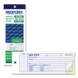 Rediform® Receipt Book, Two-Part Carbonless, 7 x 2.75, 4 Forms/Sheet, 100 Forms Total