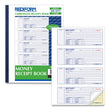 REDIFORM OFFICE PRODUCTS Receipt Book, Two-Part Carbonless, 7 x 2.75, 4 Forms/Sheet, 400 Forms Total
