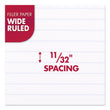 MEAD PRODUCTS Filler Paper, 3-Hole, 8 x 10.5, Wide/Legal Rule, 200/Pack