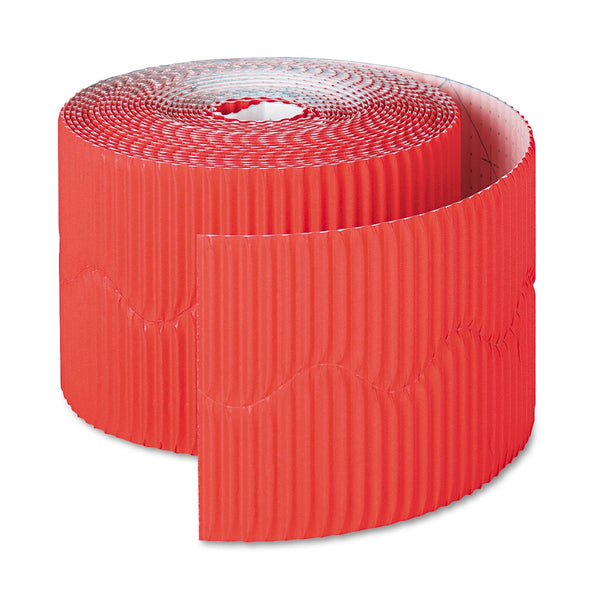 PACON CORPORATION Bordette Decorative Border, 2.25" x 50 ft Roll, Flame Red