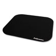 FELLOWES MFG. CO. Polyester Mouse Pad, 9 x 8, Black