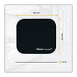 FELLOWES MFG. CO. Mouse Pad with Microban Protection, 9 x 8, Black