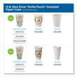 DIXIE FOOD SERVICE PerfecTouch Paper Hot Cups, 12 oz, Coffee Haze Design, 25 Sleeve, 20 Sleeves/Carton