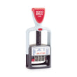 CONSOLIDATED STAMP Model S 360 Two-Color Message Dater, 1.75 x 1, "Paid," Self-Inking, Blue/Red