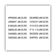 CONSOLIDATED STAMP Micro Message Dater, Self-Inking
