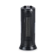 ALERA Mini Tower Ceramic Heater, 1,500 W, 7.37 x 7.37 x 17.37, Black