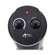 ALERA Mini Tower Ceramic Heater, 1,500 W, 7.37 x 7.37 x 17.37, Black