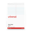 UNIVERSAL OFFICE PRODUCTS Steno Pads, Gregg Rule, Red Cover, 80 White 6 x 9 Sheets, 6/Pack
