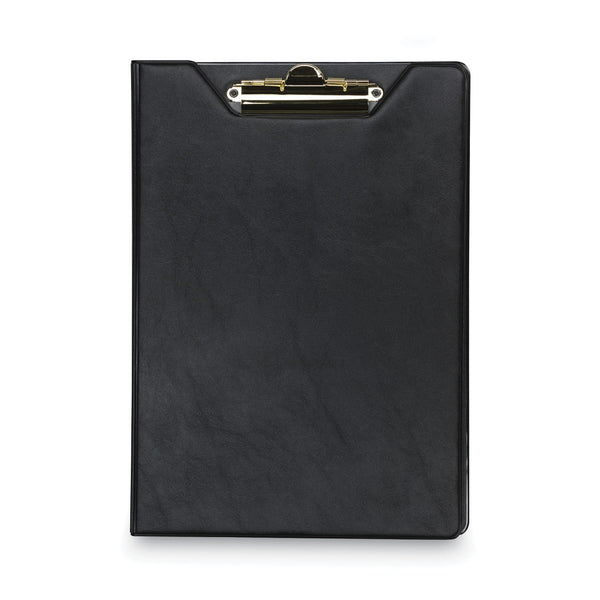 SAMSILL CORPORATION Value Padfolio, Heavyweight Sealed Vinyl, Brass Clip, Inside Front Pocket, Black
