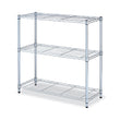 ALERA Residential Wire Shelving, Three-Shelf, 36w x 14d x 36h, Silver