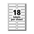 No-Iron Fabric Labels, 0.5 x 1.75, White, 18/Sheet, 3 Sheets/Pack Flipcost Flipcost