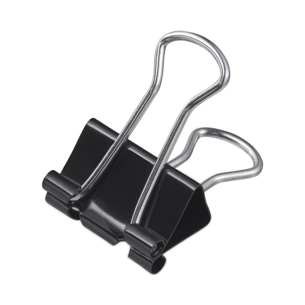 UNIVERSAL OFFICE PRODUCTS Binder Clip Zip-Seal Bag Value Pack, Medium, Black/Silver, 36/Pack