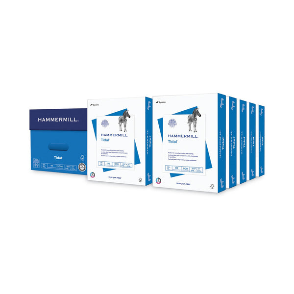 HAMMERMILL/HP EVERYDAY PAPERS Tidal Print Paper, 92 Bright, 20 lb Bond Weight, 8.5 x 11, White, 500 Sheets/Ream, 10