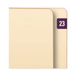 SMEAD MANUFACTURING CO. Yearly End Tab File Folder Labels, 23, 0.5 x 1, Purple, 25/Sheet, 10 Sheets/Pack
