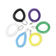 UNIVERSAL OFFICE PRODUCTS Wrist Coil Plus Key Ring, Plastic, Assorted Colors, 6/Pack