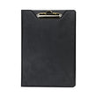 SAMSILL CORPORATION Value Padfolio, Heavyweight Sealed Vinyl, Brass Clip, Inside Front Pocket, Black