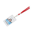 ADVANTUS CORPORATION Deluxe Lanyards, Metal J-Hook Fastener, 36" Long, Red, 24/Box