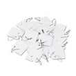 ICONEX Replacement Slotted Key Cabinet Tags, 1.63 x 1.5, White, 20/Pack