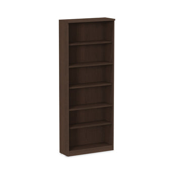 ALERA Alera Valencia Series Bookcase, Six-Shelf, 31.75w x 14d x 80.25h, Espresso